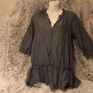 3/$15 Converse top blouse tunic 3/4 sleeve xs